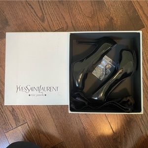 Yves Saint Laurent Tribtoo 80 pump BLACK